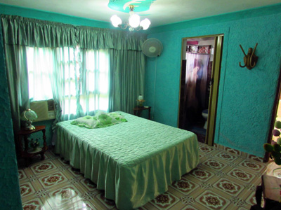 Chambre double chez l'habitant à Cuba