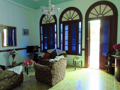 Salon en casa particular à Cuba