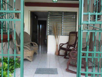 Terrasse chez l'habitant à Cuba