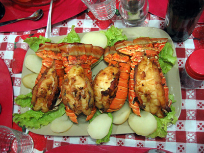 Langouste chez l'habitant à Cuba